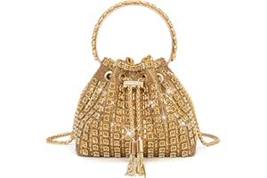 Sweetovo Sparkly Diamond Evening Bag Clutch Purses for Women Rhinestone Purse Glitter Handbag for Party Prom Cocktail Wedding