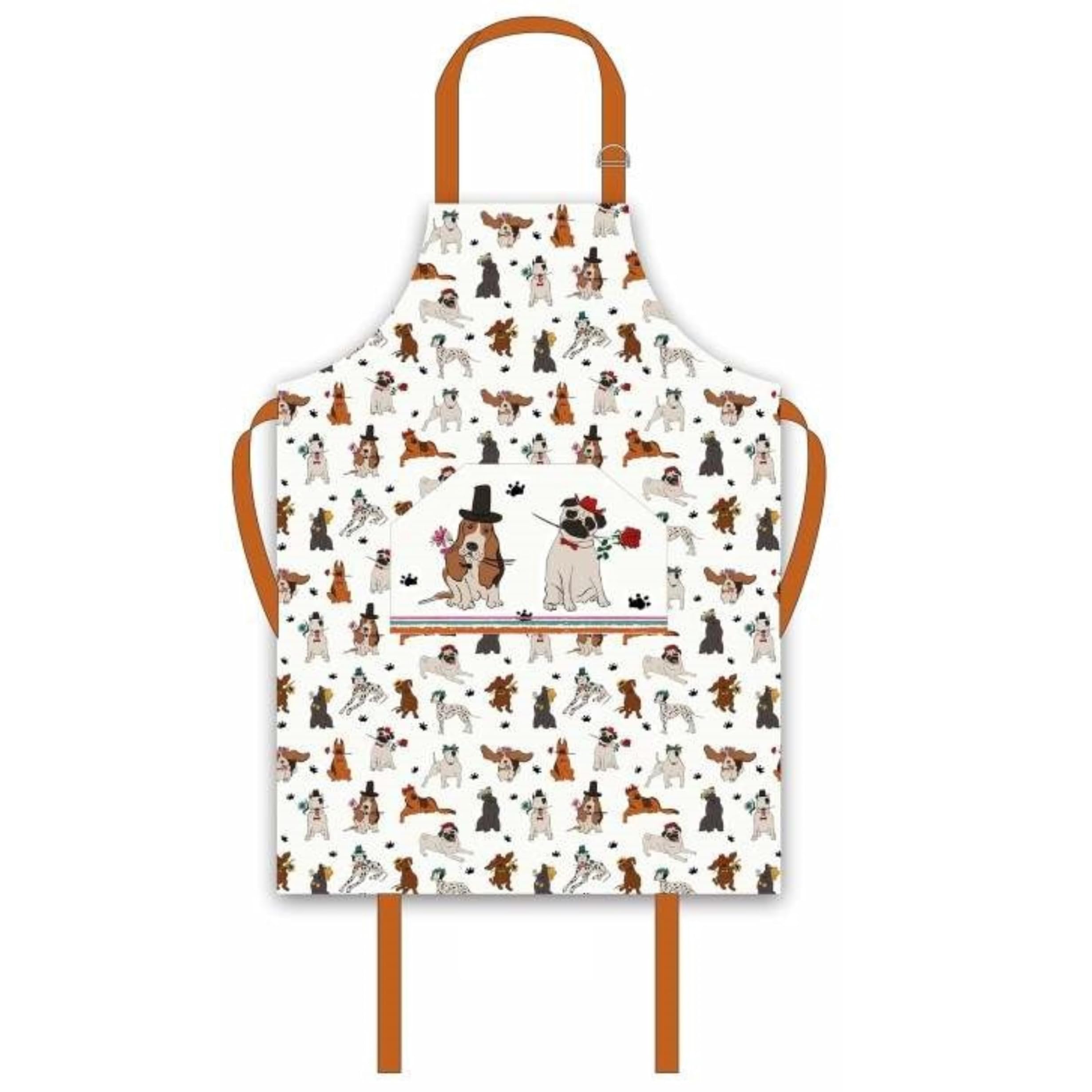 Sterling Sports® Men Cotton Cooking Aprons For Women & Men - Quick Dry Chef Kitchen For Baking, Cooking & BBQ Grill - Perfect Mothers Day Gifts For Baking Lovers (Dogs in the Kitchen)