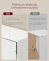 VASAGLE 4 Tier Bookcase Adjustable Shelves White LBC107T14 60x24x121 cm view 8