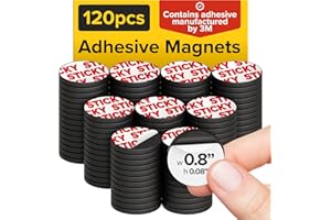 X-BET MAGNET Peel-&-Stick Flexible Adhesive Magnets - 120 Magnetic Dots for Office Supplies, Whiteboard, Crafts, Fridge, & School Projects