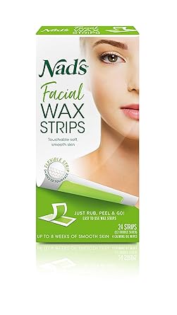 Nad S Hypoallergenic Facial Wax Strips 24 Strips Pack Of 2