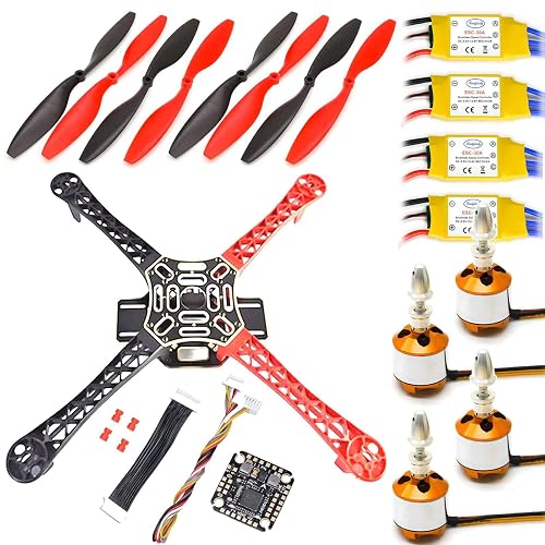 SpeedyFPV Q450 450mm Quadcopter Drone Kit F411 Flight Controller 30A ...