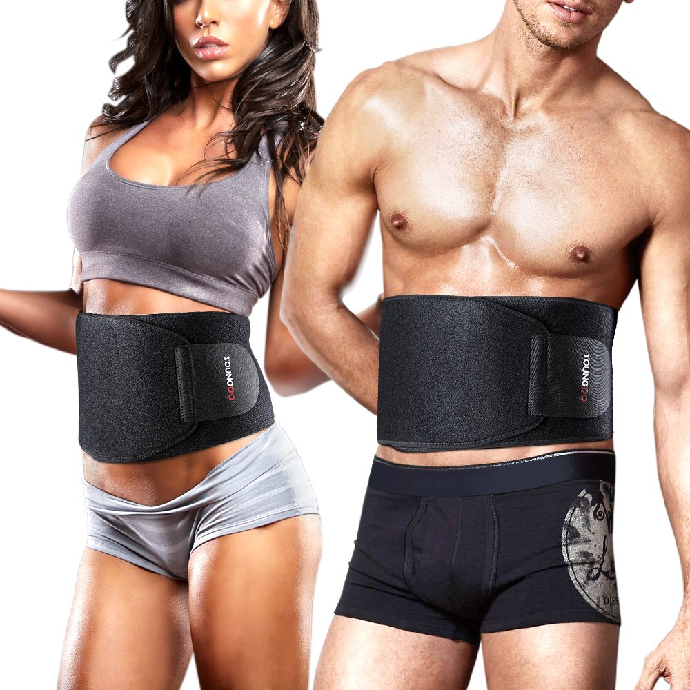 Youngdo Faja Reductora Adelgazante Faja Deportiva Abdominal Ajustable Neopreno para Hombres y