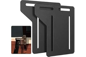 POROHOM 2 PCS Bed Frame Brackets Adapter for Headboard Extra Heavy Duty,Bed Frame Adapter Brackets, Queen Bed Modification Plate,Bed Headboard Frame Conversion Kit ,Headboard Attachment Bracket with Hardware