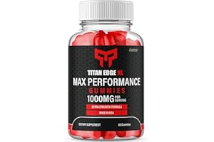 PURVIA Titan Edge XL Gummies, Titanedge XL Gummies, Titan Edge Gummies Maximum Strength Formula Titan Edge XL Gummies Alt Pills Great Taste, Made in USA, Titan Edge XL Supplement Wellness Gummy (60 Gummies)