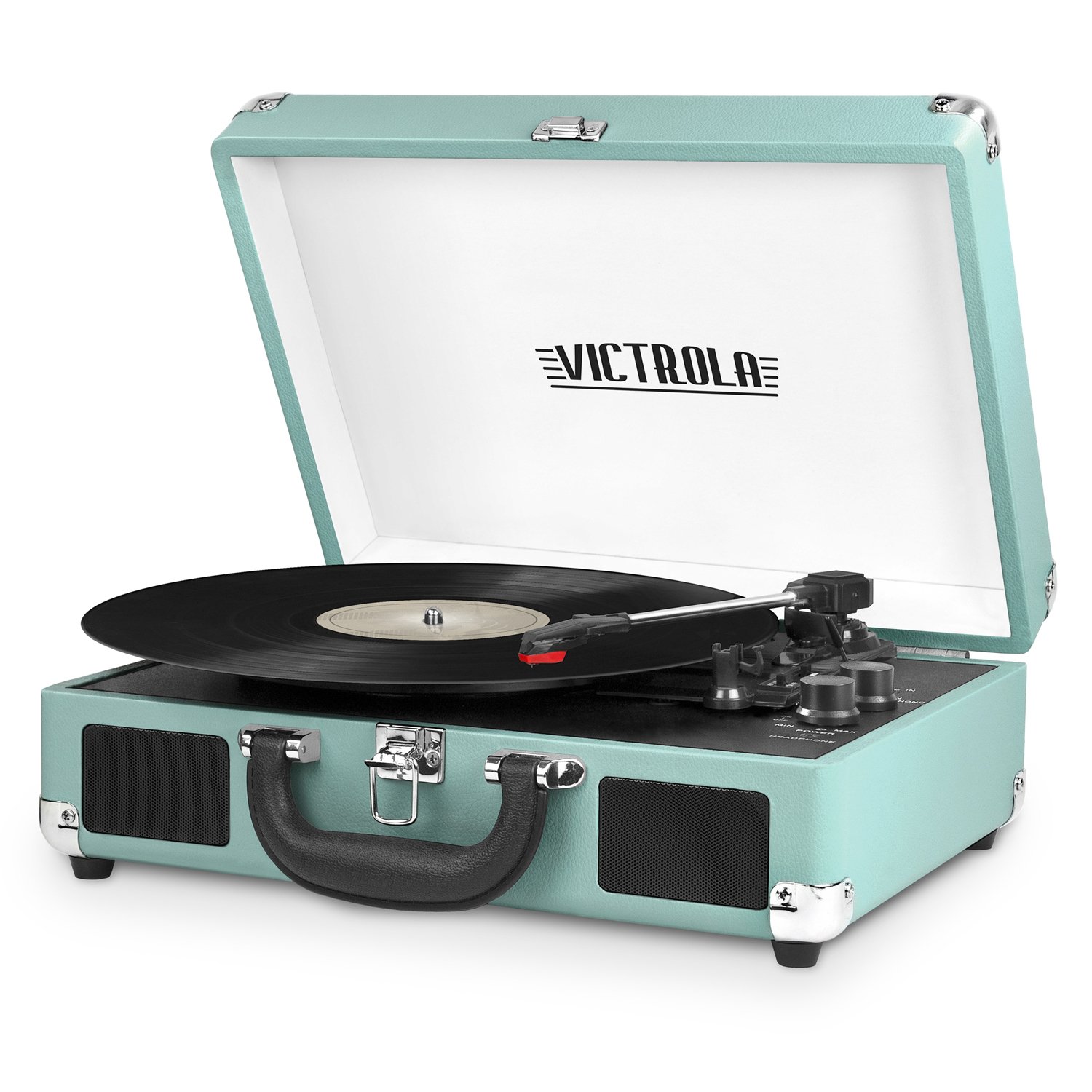 Victrola Vintage 3Speed Bluetooth Suitcase Turntable with Speakers