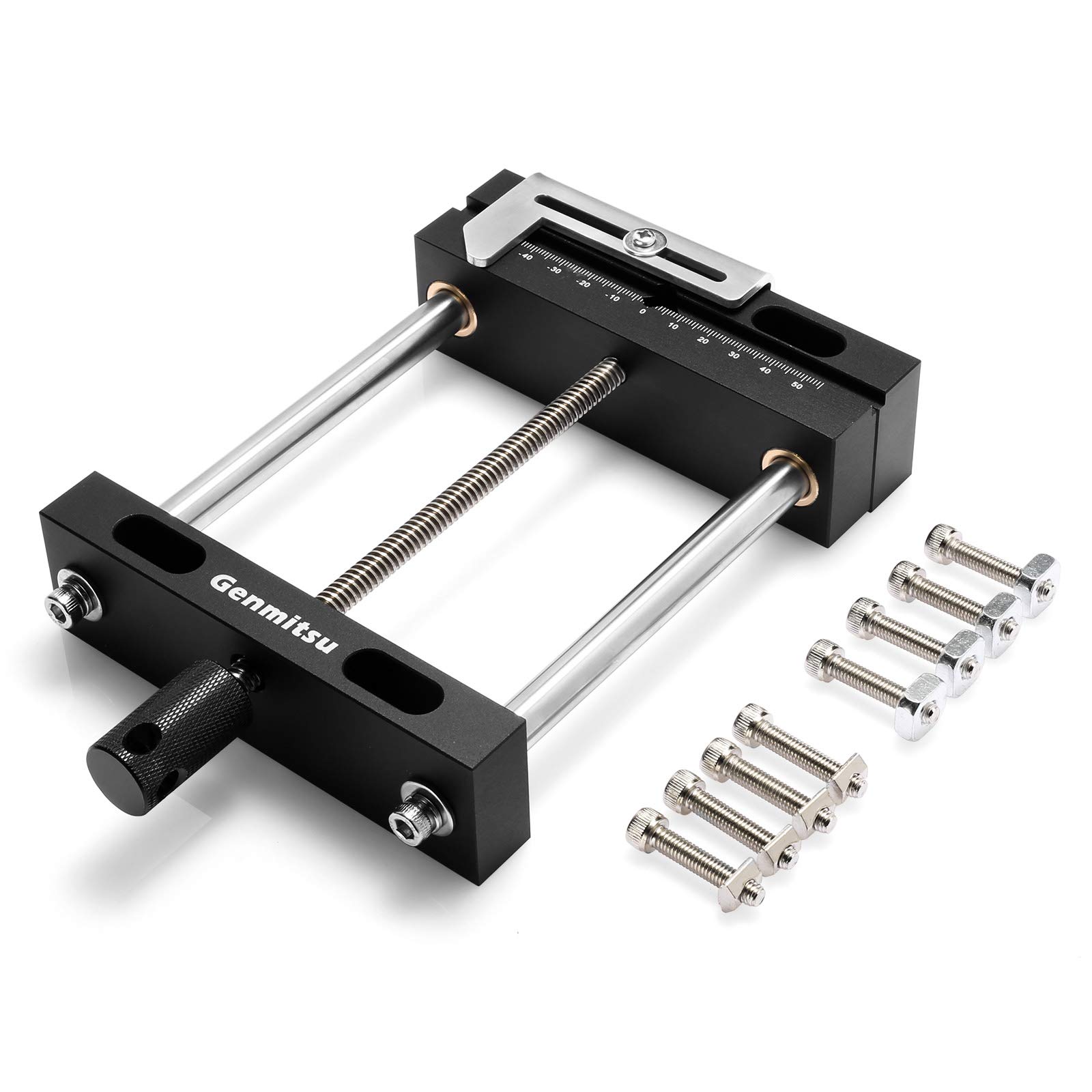 Aluminum Bench Vise Clamp DIY Desktop Worktable Vise Clamp for CNC 3018-PRO/PROVer/PROVer Mach 3/MX3/PROVER XL 4030, 10.2