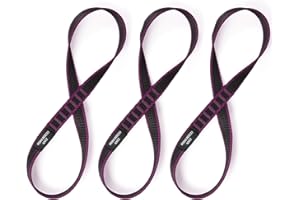 KLYTORX 18mm Nylon Climbing Sling Runner 23KN CE2008/EN566 Certified - Webbing Straps for Outdoor Rock Climbing, Rappelling, Swing, Yoga Hammock etc