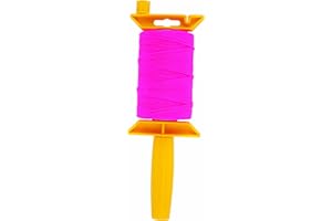 Task Tools T27212 500-Feet Braided Nylon Construction Line and Reel Holder, Pink