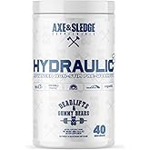 Axe & Sledge Hydraulic Stim-Free Pre-Workout Powder for Men & Women | Performance, Stamina, Focus, Pumps | L-Citrulline, Beta Alanine, Creatine, Caffeine-Free, Deadlifts & Gummy Bears