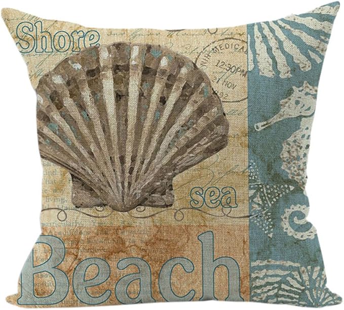 Nunubee Marine Stil Kissenbezug Dekokissen Haus Dekoration weich