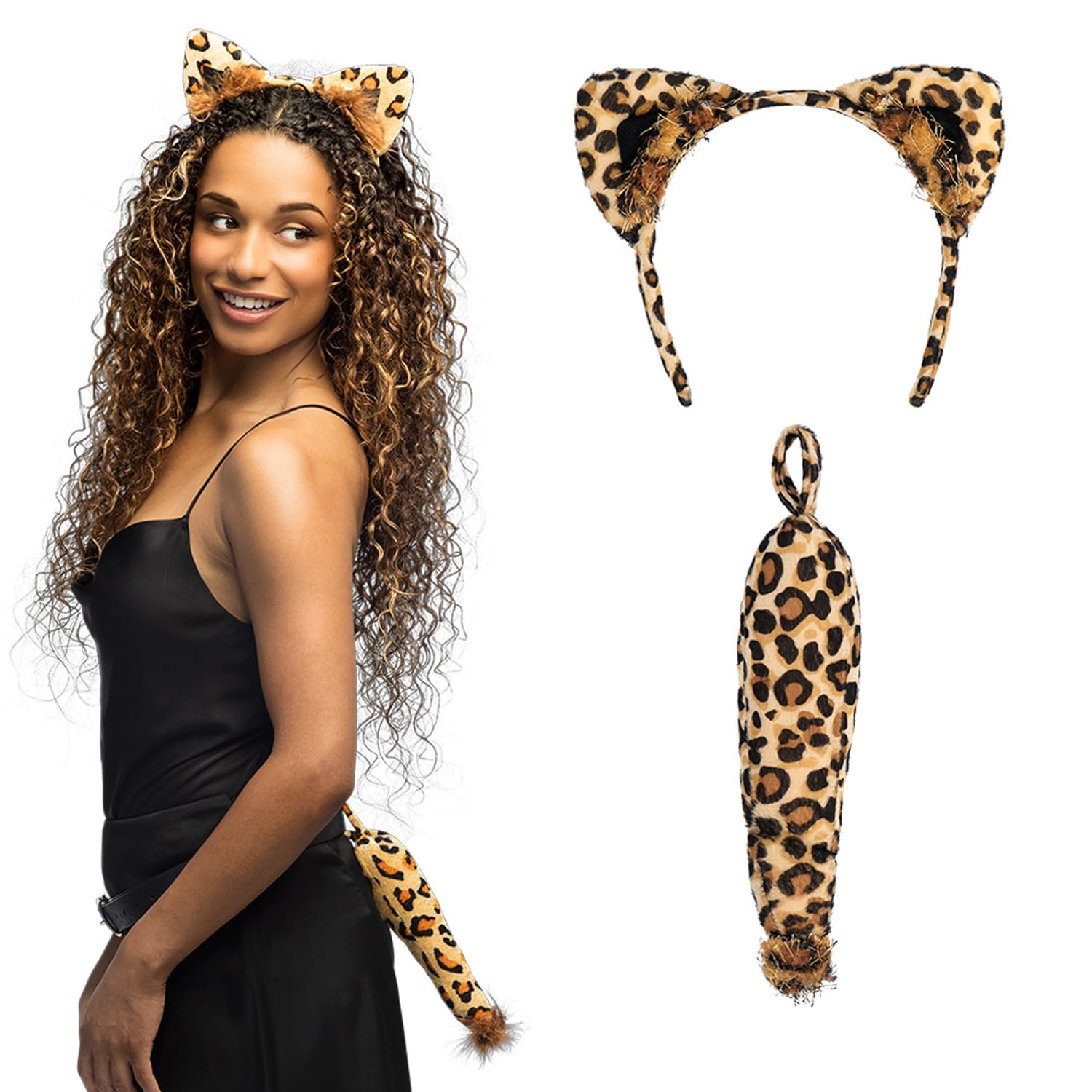 Boland 52313 - Cladding Leopard - Tiara and Tail - One Size, Multi-Coloured — image 1