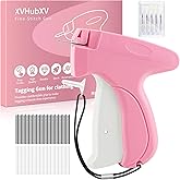 XVHubXV Stitch Gun for Clothes Mini Tagging Gun for Clothing Includes 6 Needle,3000 Pcs Micro Fasteners(1500 White & 1500 Black) Stitch Gun Speedy Clothing Fixer Quick Clothing Fixer