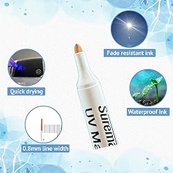 SureMark UV Security Marker Fine Tip with Keyring