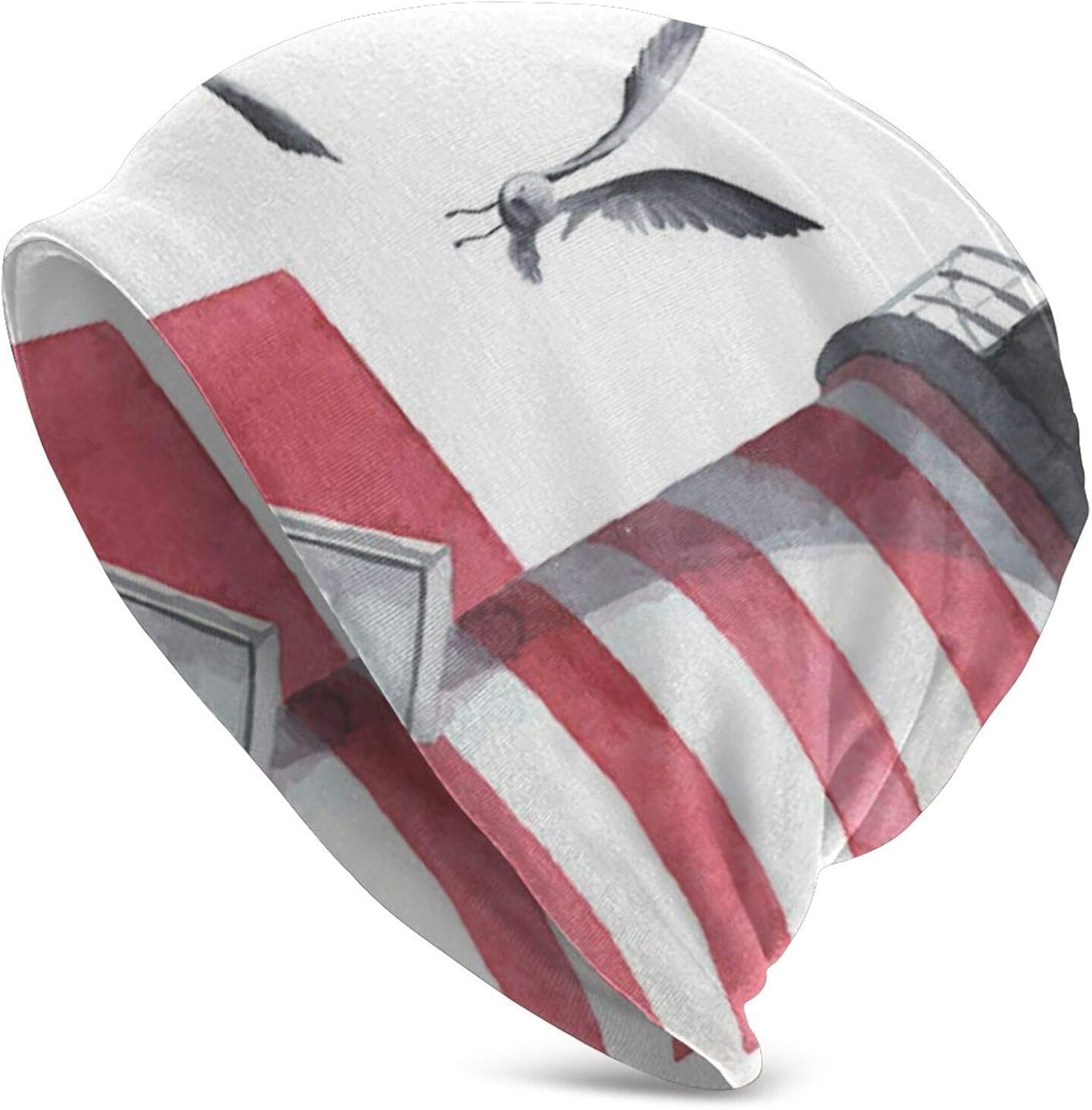 Gorro de Punto de Gaviota con temática náutica para Hombres Adultos