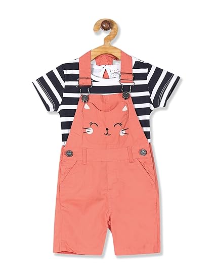 Baby-Girls Regular fit Dungaree