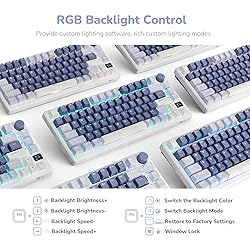 RK ROYAL KLUDGE M75 Mechanical Keyboard with OLED