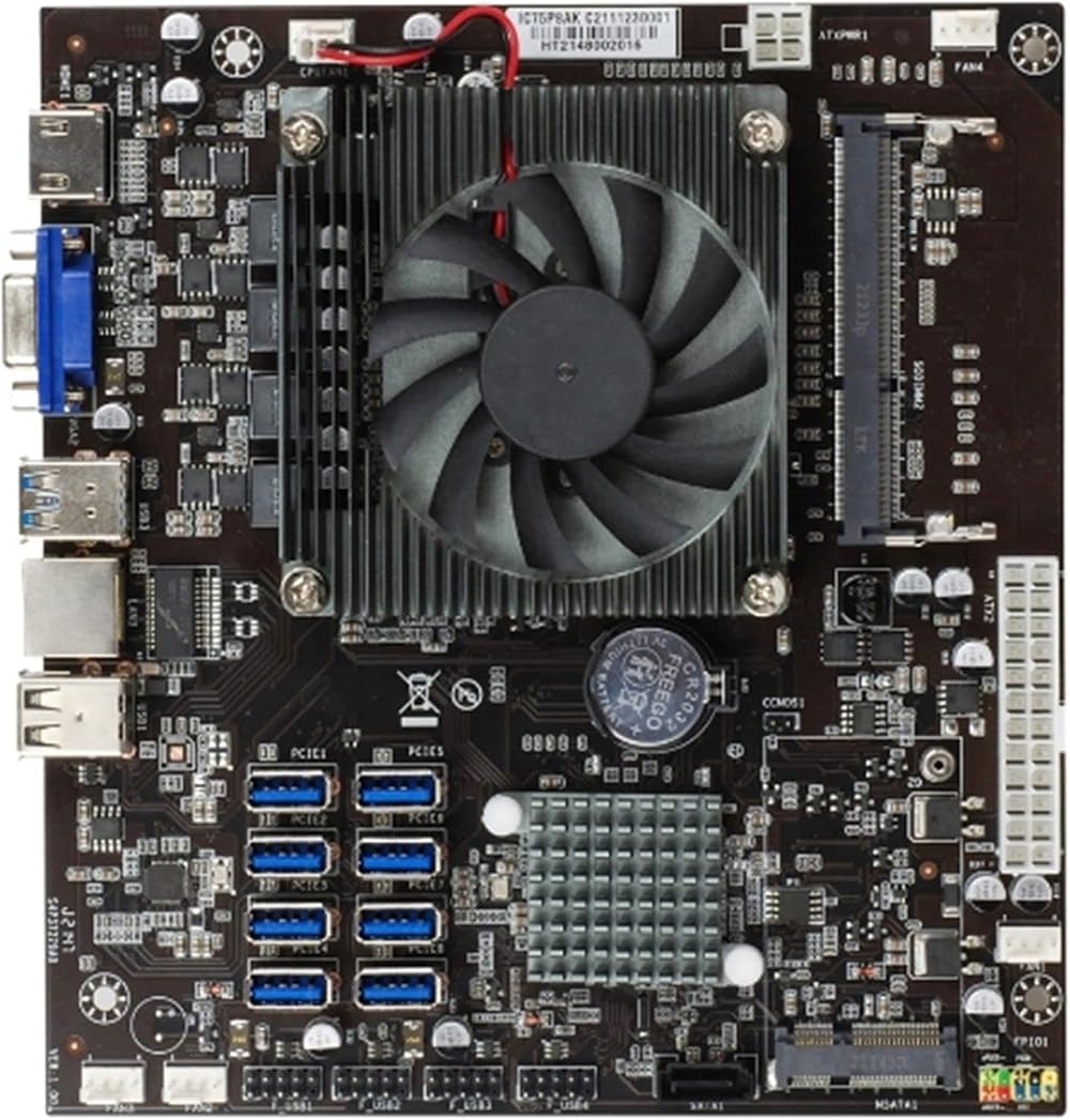 Gkhowiu B75 ETH Mining Motherboard 8 USB3.0 PCIE DDR3L SODIMM MSATA