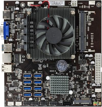 Gkhowiu B75 ETH Mining Motherboard 8 USB3.0 PCIE DDR3L SODIMM MSATA