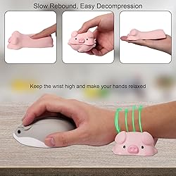 2Pcs Mouse Wrist Rest, CHUYI Cute Pig Shape