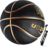 Senston Size 7 Basketball with Pump Indoor Outdoor Training Ball
