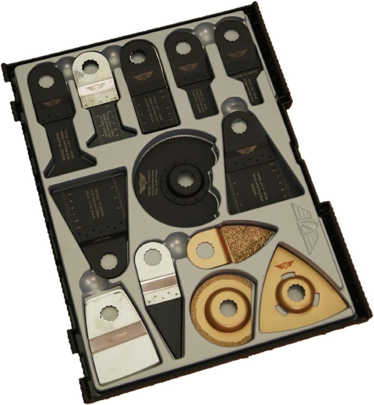 Worx 250W 30 x TopsTools SW_WXK30 Mix Blades Case Box Set for Worx Sonicrafter Erbauer Multitool