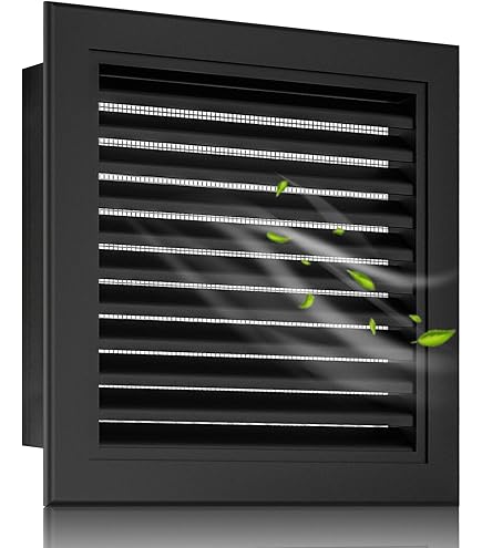 KIWDZFU 24x16 Gable Vent Aluminum Alloy Wall Vent White With Removable Strainer 180 Degree Open Attic Shed Garage Ventilation SA0522280