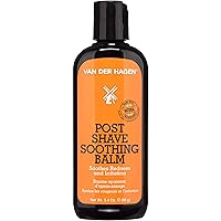 Van Der Hagen Post Shave Soothing Balm - Natural Ingredients for Soothing and Moisturizing Post Shave Finish, Unscented, 3.4 