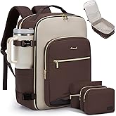 LOVEVOOK 40L Travel Backpack for Women & Men, Airline Approved Carry On Luggage with 3 Packing Cubes, TSA Overnight Bags, Waterproof Personal Item Bag, Weekender Essentials Backpacks fits 17" Laptop