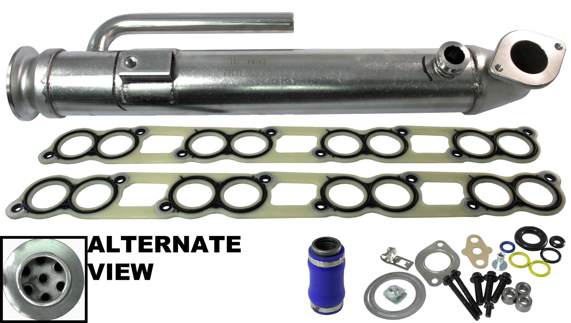 Buy APDTY 015371 EGR Cooler Assembly With All Gaskets (Upgraded Stainless Steel Tube Design