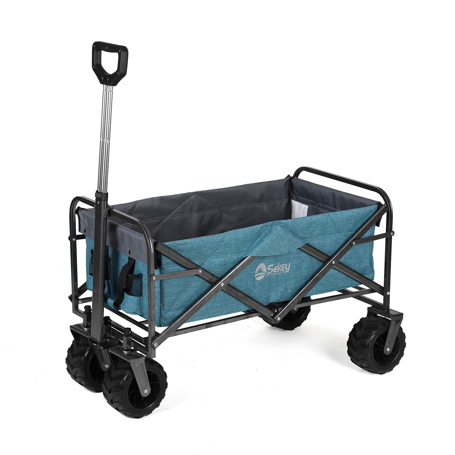 Buy Sekey Foldable Cart Folding Wagon Outdoor Wheelbarrow Beach Cart