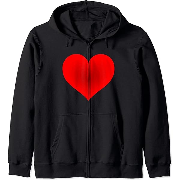 Amazon.com: Red Heart Zip Hoodie : Clothing, Shoes & Jewelry