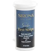 Sirona Spa Care 82120, Simply Test Strips, 25-Count Bottle | For Use with the Sirona Simply Chlorine-Free &amp; Bromine-Free System for Spas &amp; Hot Tubs