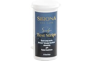 Sirona Spa Care Simply Test Strips – for Use with The Sirona Simply Chlorine-Free & Bromine-Free System for Spas & Hot Tubs, 25-Count Bottle (82120)