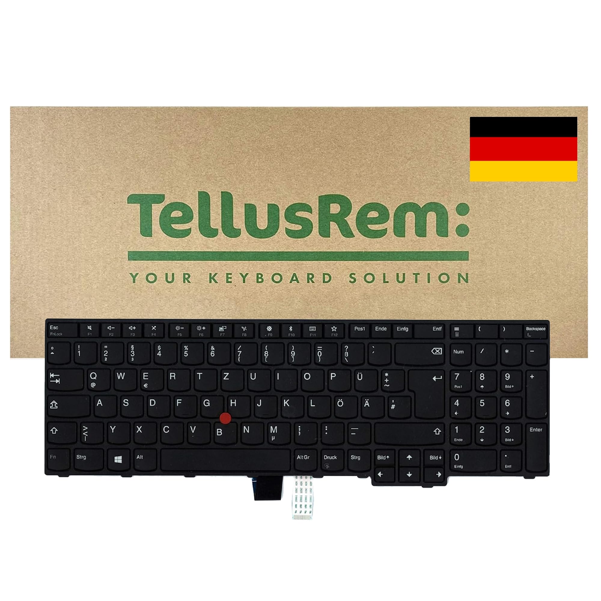 replacement German non-backlit keyboard for Lenovo Thinkpad E570 E575 E570C