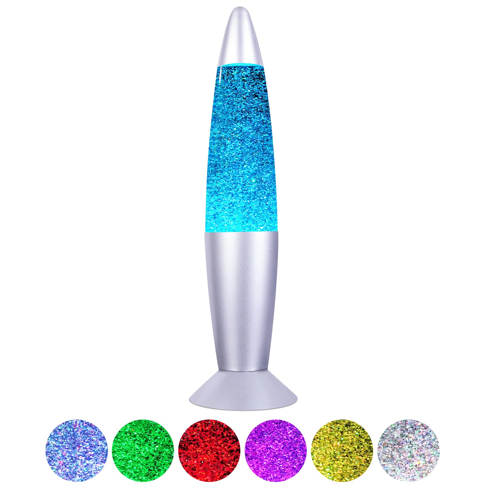Photo 1 of Vanful Glitter Color Changing Motion Lamp Perfect Christmas Thanksgiving Day Present for Adults and Kids LED Glitter Lamps with Rocket Feature for Cool Room Decor as Night Light