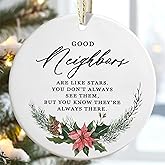 3.5" Ceramic Neighbor Christmas Ornament - Tree Decoration, Gift Idea for Neighbors