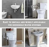 Bansusu 3 Way T Shape Brass Diverter Valve G1/2 for Bidet Shower Splitter Silver view 5