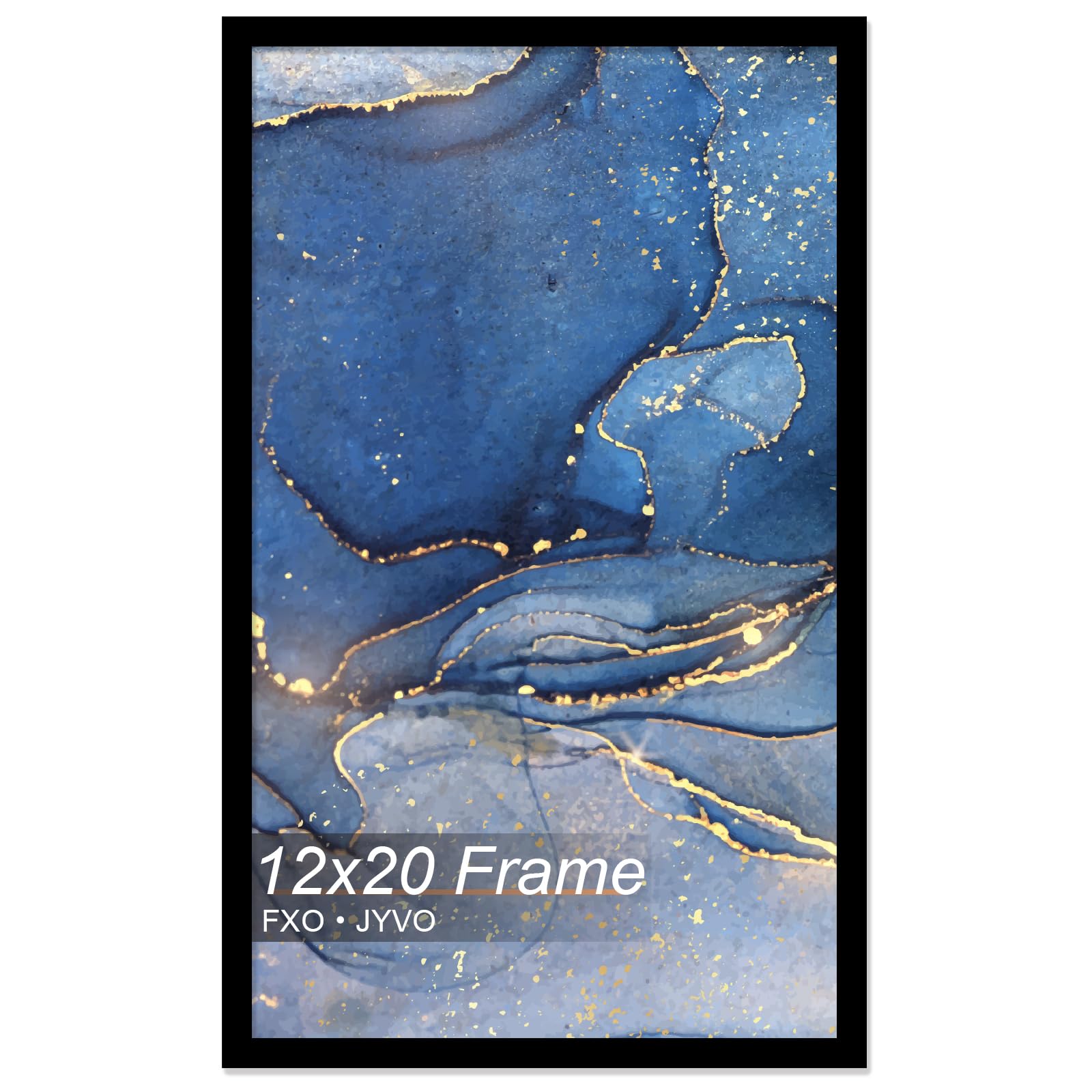 Fxojyvo 12x20 Picture Frame, Black Frame for 12 x
