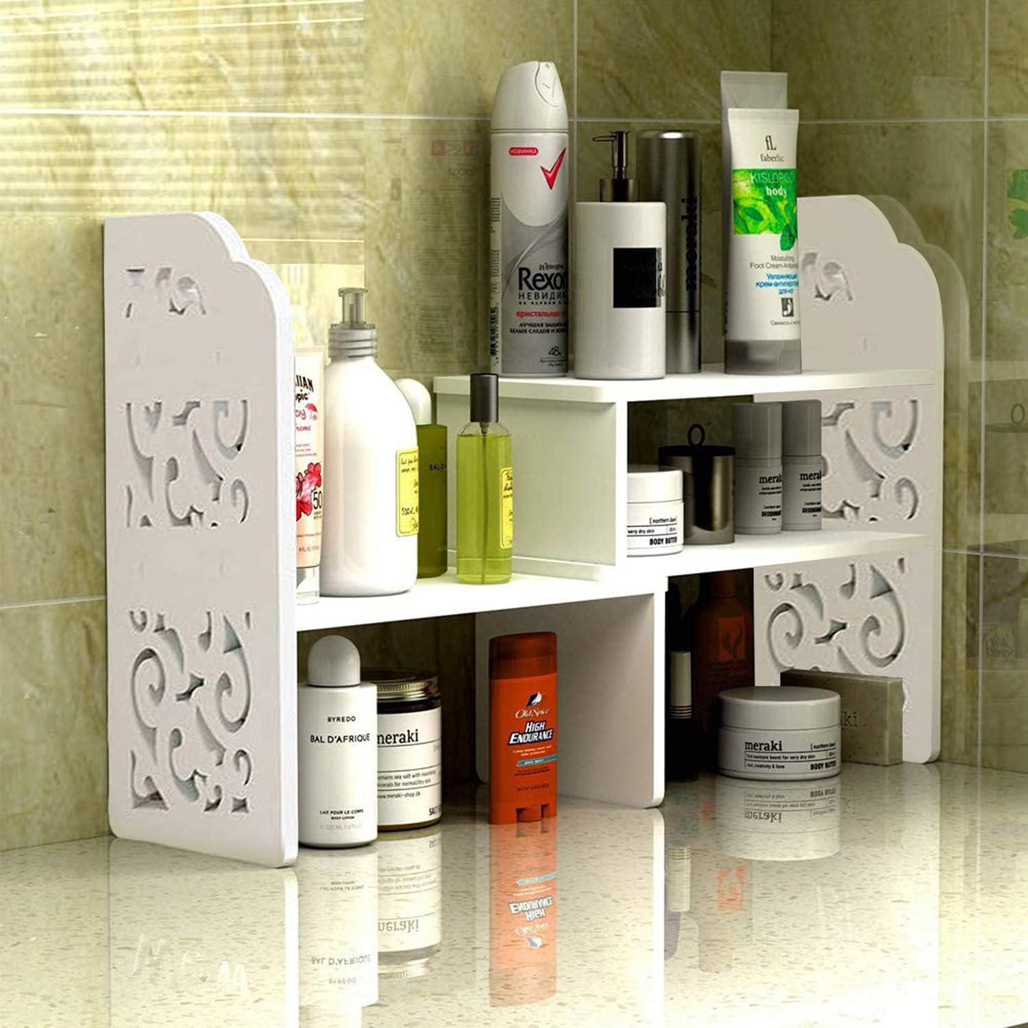 Small Bookshelf for Desktop Storage, Mini Narrow Desk Dresser White Versatility Organizers for Women, Kids, Men for Cute Office Decor Accessories: Kitchen & Dining
