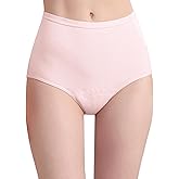 IRISMORII Urinary Incontinence Postpartum Underwear for Women Washable Leak Proof Odor Control 56ml Absorbency Brief 1 Pack (Pink, XL)