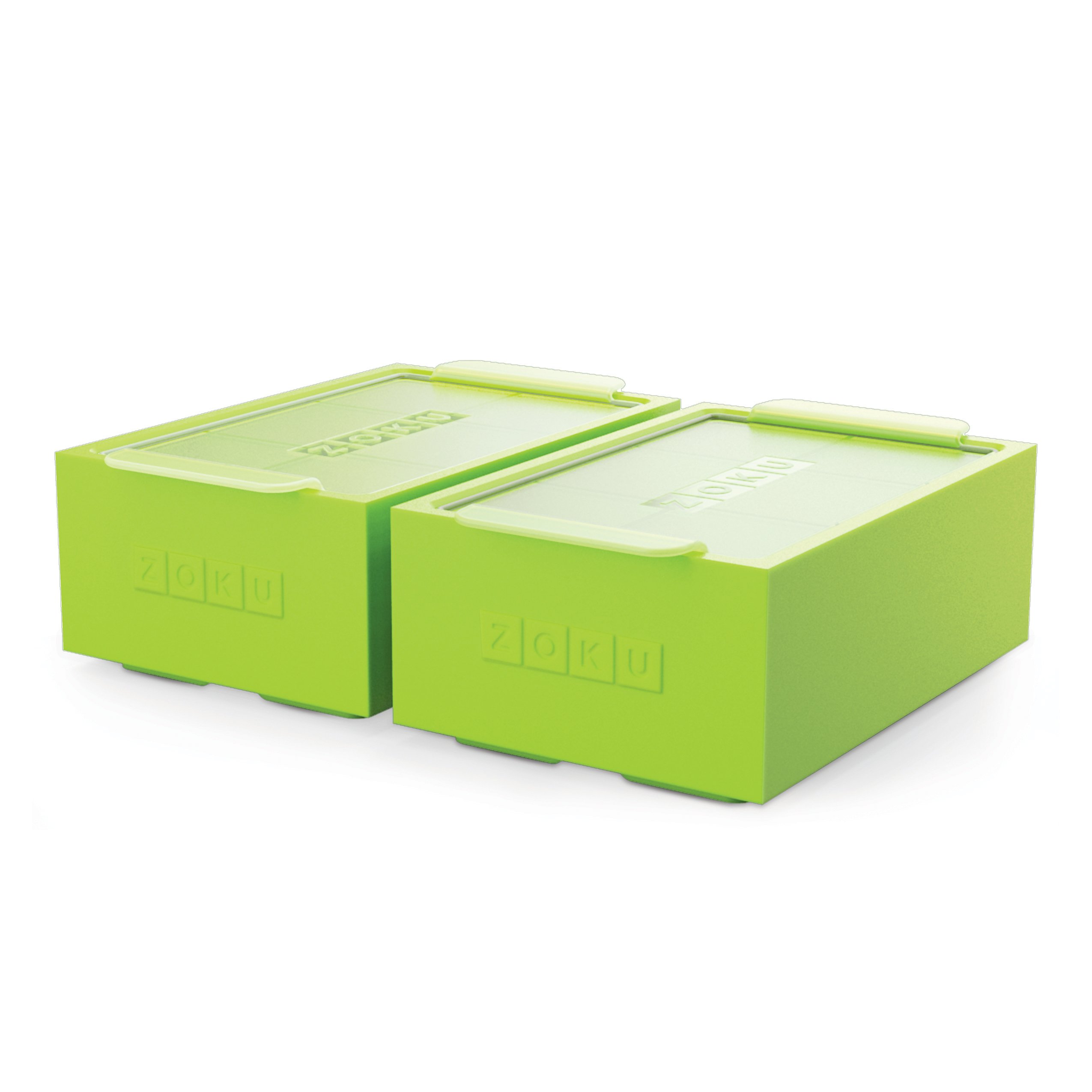 Zoku Jumbo Ice Cube Tray Jumbo Ice Cube Trays - Set Of 2 - Green, N/A