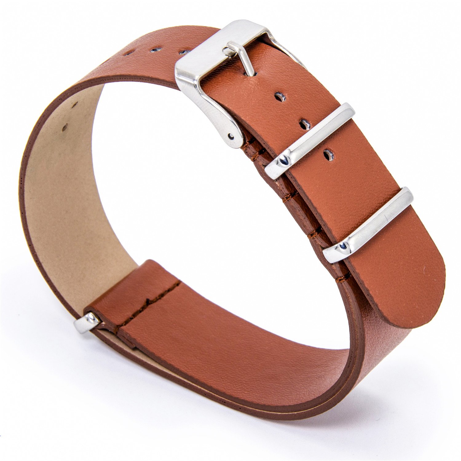 CIVO Leather NATO Watch Strap Zulu Military Swiss G10 Watch Band 18mm