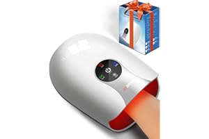 JZBRAIN Hand Massager with Heat and Compression : Heated Full Hand Massager for Wrist Palm Fingers and Comfort Relief & Daily Relaxation – 4 Modes 6 Intensities