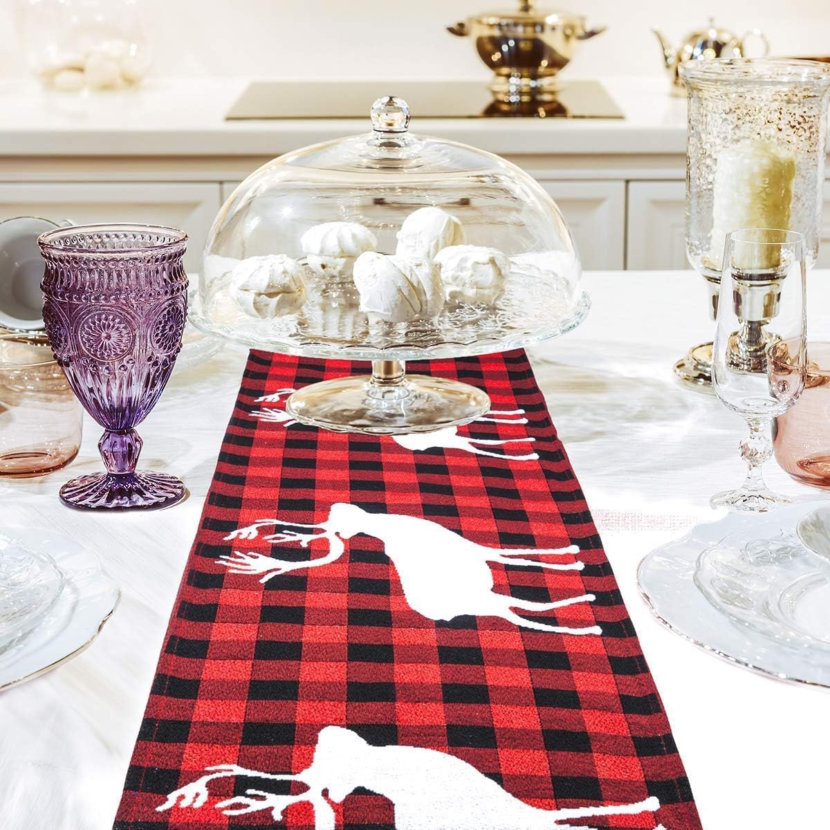sandonge Christmas Table Runners,Reindeer Table Runners