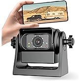 EWAY Strong Magnetic Wireless Backup Camera for iPhone Android, WiFi Hitch Camera Rechargeable Battery for Hitch Gooseneck Tr