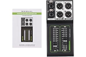 Saluaqui Studio Controller XLR Attenuator Variable Passive Volume Control Metal Sound Adjuster Precise Plug and Play Stereo X