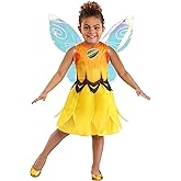 Toddler Disney Fairies Iridessa Costume for Girl's - Officially Licensed Fairy Outfit with Wings, Skirt & Shirt