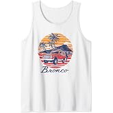 Ford - Bronco Retro Tropical Beach Sunset Tank Top