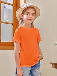 Girls Short Sleeve T Shirts Kids Summer Tops